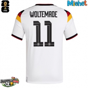 Saksa Nick Woltemade #11 Kotipaita MM-kisat 2026 Lyhythihainen